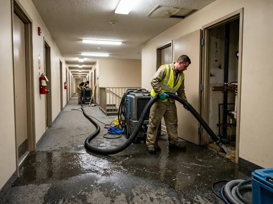multi-unit-apartment-hallway-f-005 — frequently asked questions, Emergency Burst Pipe Water Extraction & Removal in Lovettsv…